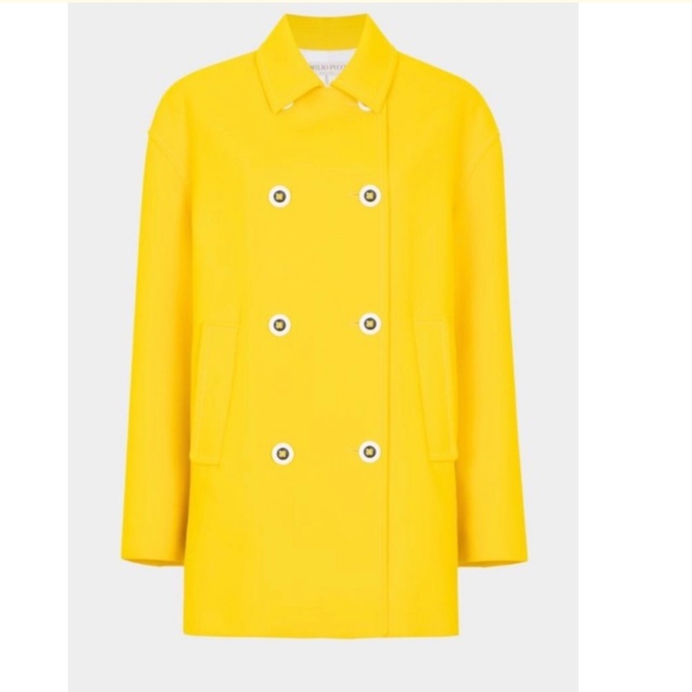 Emilio Pucci Double Breasted Pea Coat NWT - Picture 5 of 5